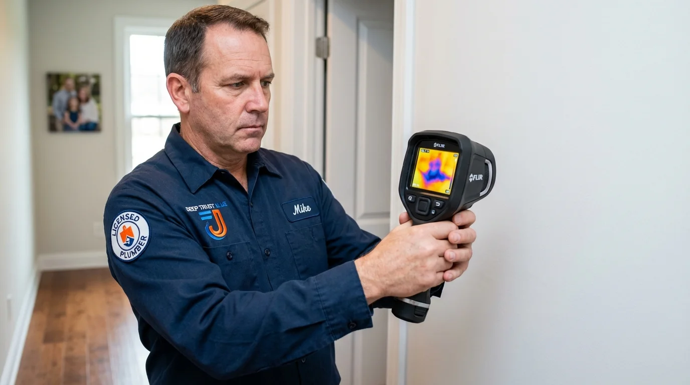 Thermal imaging leak detection by Johns Plumbing LLC in Clayton